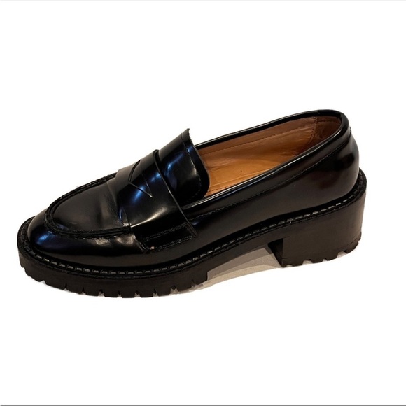 & Other stories chunky heel, lug sole loafers - Picture 2 of 4